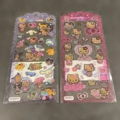 サンリオキャラクターズ　日焼けキティ　ドロップジュエリーシール　マイメロ　クロミ