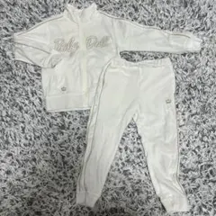 BABYDOLL ホワイト ジャージ セット セットアップ 上120 下110
