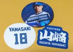 山﨑福也 福也だらけ 缶バッジ ステッカー セット