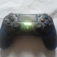 ジ*ン様 PS4 ワイヤレスコントローラー ブラック/ブルー