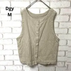 D*g*y 前後着2wayコットンリネンベスト　淡色　おしゃれ　可愛い