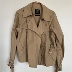w closet ベージュ ショートトレンチコート