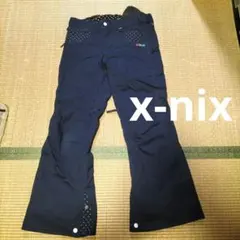 x-nix エクスニクス　スノーズボン　スキーウェア Mサイズ　紺色のサムネイル