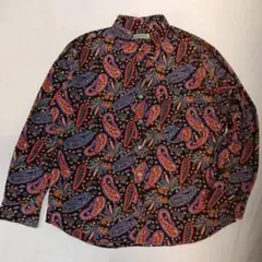 Emerald Motel 美品　☆ペイズリー柄長袖シャツ　Mサイズのサムネイル