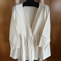 【美品】nest Robe リネンガーゼ カシュクールブラウス 2way 白 美品】nest Robe リネンガーゼ カシュクールブラウス 2way 白 - メルカリ