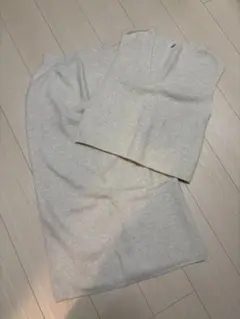 UNIQLO スフレヤーン ニットセットアップ ベスト タイトスカート