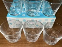 未使用非売品リラックマ ガラスカップ 6個セット Joshin コップ グラス