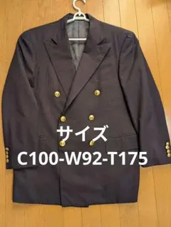ポロラルフローレン ダブル 紺ブレザー C100-W92-T175 L位