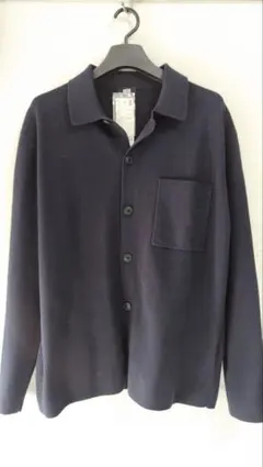 UNIQLO ミラノリブシャツカーディガン ネイビー XL タグ付き