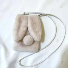 うさぎファーショルダーミニバッグ
