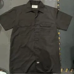 Dickies ワークシャツ 半袖 茶色Mサイズのサムネイル