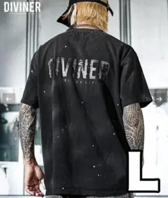 DIVINER Reversal Splash TEE Lサイズ　黒