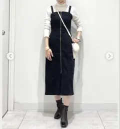 ◾️ジーユー◾️ デニムフロントジップワンピース