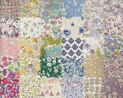 リバティタナローン　ハギレ　パッチワーク用　約6センチ角×30枚　6-1