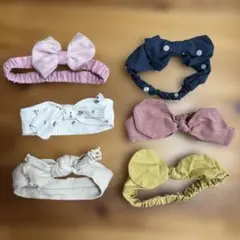 ベビー用ヘアバンドセット 6点