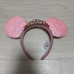 上海ディズニー　ピンクティアラ　カチューシャ