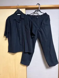 フリークスストア　夏　サマー　セットアップ 半袖シャツ パンツ ブラックのサムネイル