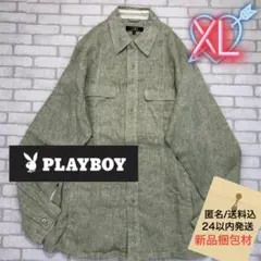 ■PLAYBOY VIP リネン100 ゆったりシャツジャケットのサムネイル