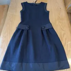 お値下げFOXEY ネイビー 美シルエットサマーニットワンピース