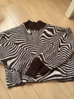 Ｈ&M ニット ブラウン ショート丈