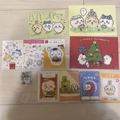 ちいかわ　ノベルティ　ポストカード　ハッピーセット　缶バッジ　たこぎ