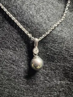 値下げ良質ブラックパールネックレス8.0mm