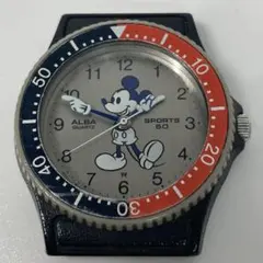 (5) オールド ミッキー ALBA クォーツ ディズニー Y481-0170
