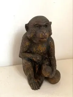 藤原陶臣 備前焼 猿の置物 - メルカリ