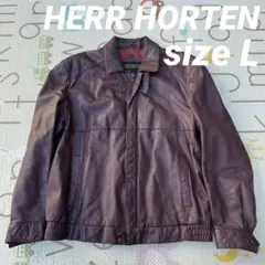 HERR HORTEN ヘリーハンセン ブラウン レザージャケット L