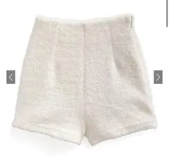 GRL ラメシャギーショートパンツ[sm221] アイボリー　タグ付き