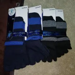 GUNZE アーチサポートソックス 25-27cm 4足セット