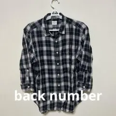 BACK NUMBER チェック柄シャツ Lサイズ