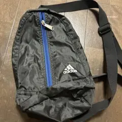 adidas ショルダーバッグ 黒/青