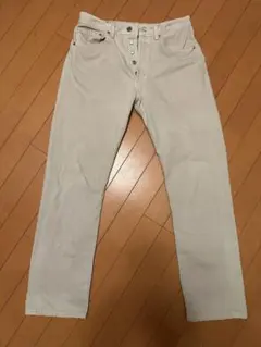 Levi's501 USA製 ベージュ カラージーンズ 赤タブ W31L30