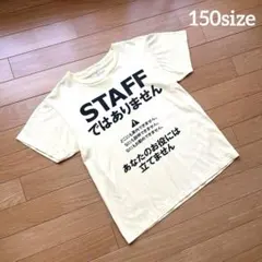 スタッフではありません【printstar】面白Tシャツ　150 sizeのサムネイル