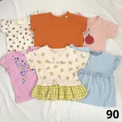 Tシャツ　まとめ売り　夏　半袖　90サイズ　女の子