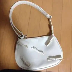 ホワイト リボン バッグ