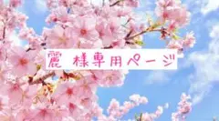 麗 様専用ページ