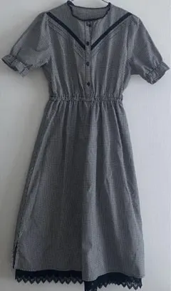 ギンガムチェックワンピース　半袖