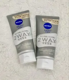 【新品未開封】ニベア 2WAY 美容洗顔 クリアアップ 2本セットのサムネイル