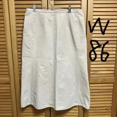 アイボリー スカート　大きいサイズ