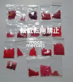 訳有りビーズまとめ売り⑤ 袋等込み約94g 赤系