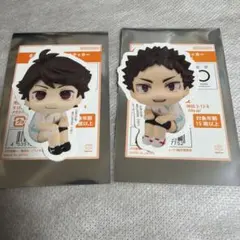 ハイキュー‼︎ るかっぷ5周年POPUP ダイカットステッカー 及川徹　岩泉一