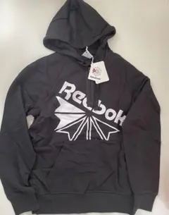 reebok リーボック パーカー　スウェット　裏パイル　黒　Lサイズ
