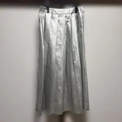 SHEIN シルバー フレアスカート
