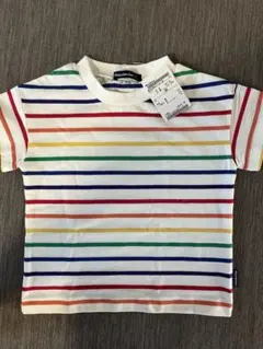 moujonjon マルチボーダーTシャツ 90cm 新品のサムネイル