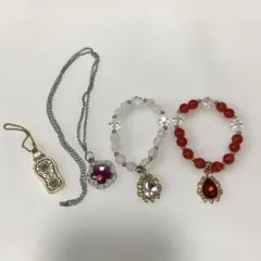 キッズアクセサリー　ブレスレット　ネックレス　チャーム
