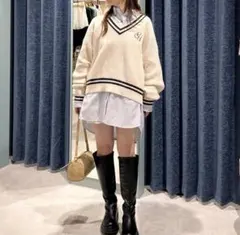 厚底トラックソールロングブーツ