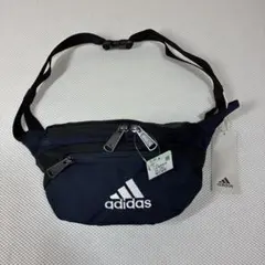 【未使用品】adidas ロゴ 刺繍 ボディバッグ ネイビー