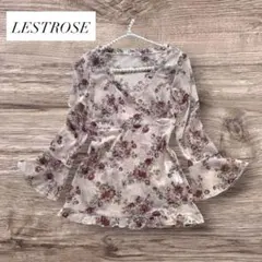 LESTROSEレストローズ　パワーネット　花柄チュニック　レースのサムネイル